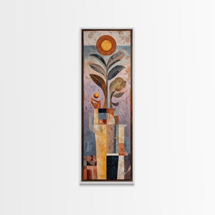 Mystic Hand Holding a Tiny Sun Canvas Print, Boho Art, Art Print, Living Room Decor, Oil Painting, Bohemian, Digital Print, BOH-1x3-90