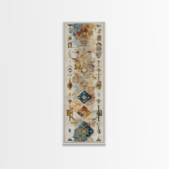 Tribal Neutral Pattern Canvas Print, Boho Art, Art, Living Room Decor, Fine Art, Bohemian, Wallart, Art Nouveau, Abstract Art, BOH-1x3-98