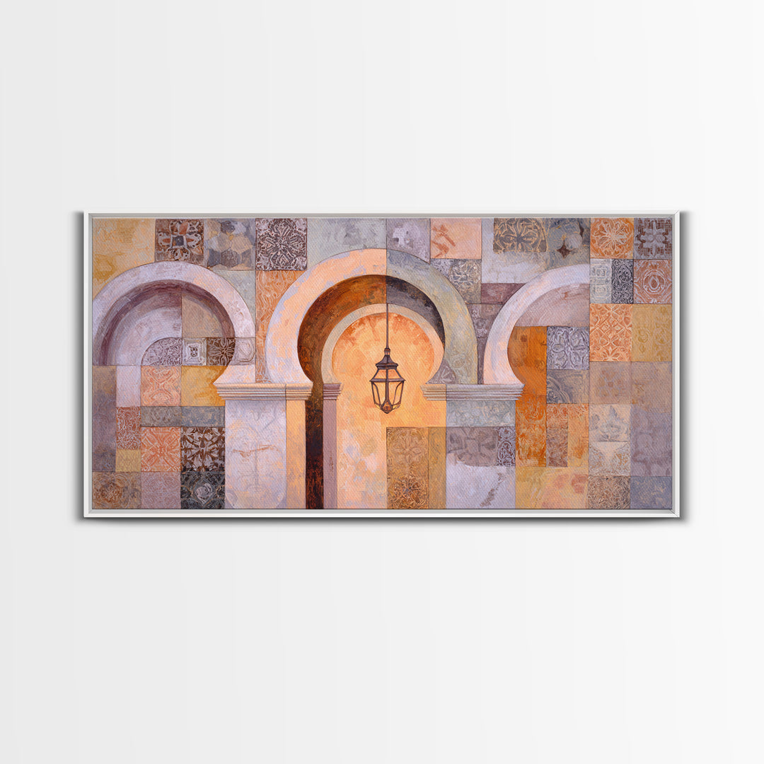Neutral Rainbow Arches Canvas Print, Boho Art, Set of 3 Prints, Living Room Decor, Fine Art, Bohemian, Contemporary Art, BOH-2x1-71