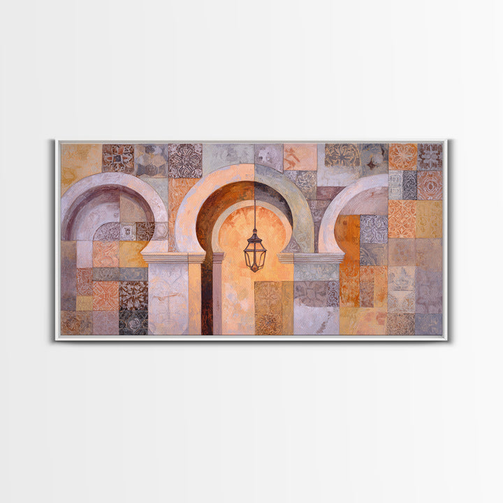 Neutral Rainbow Arches Canvas Print, Boho Art, Set of 3 Prints, Living Room Decor, Fine Art, Bohemian, Contemporary Art, BOH-2x1-71