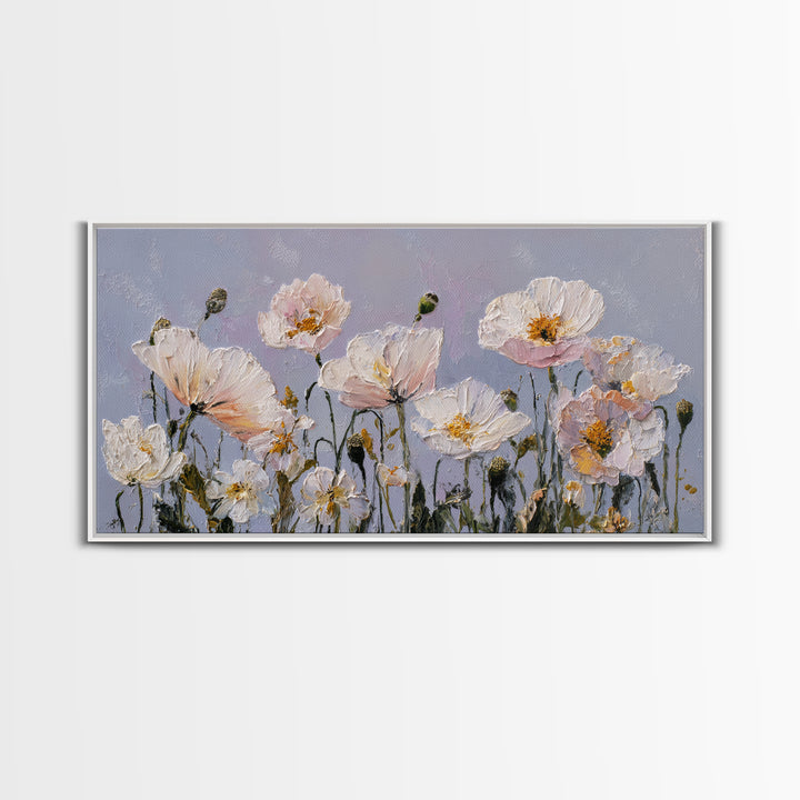 Poppy Field Botanical Study Canvas Print, Botanical Art, Home Gift, Living Room Decor, Fine Art, Botanic, Boho Wall Art, BOT-2x1-61