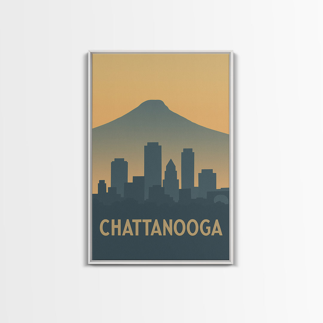 Chattanooga Tennessee Travel Poster, Canvas Print, City Poster Art, Chattanooga Art Print, Fine Art Print, Gift For Travelers, Poster Print