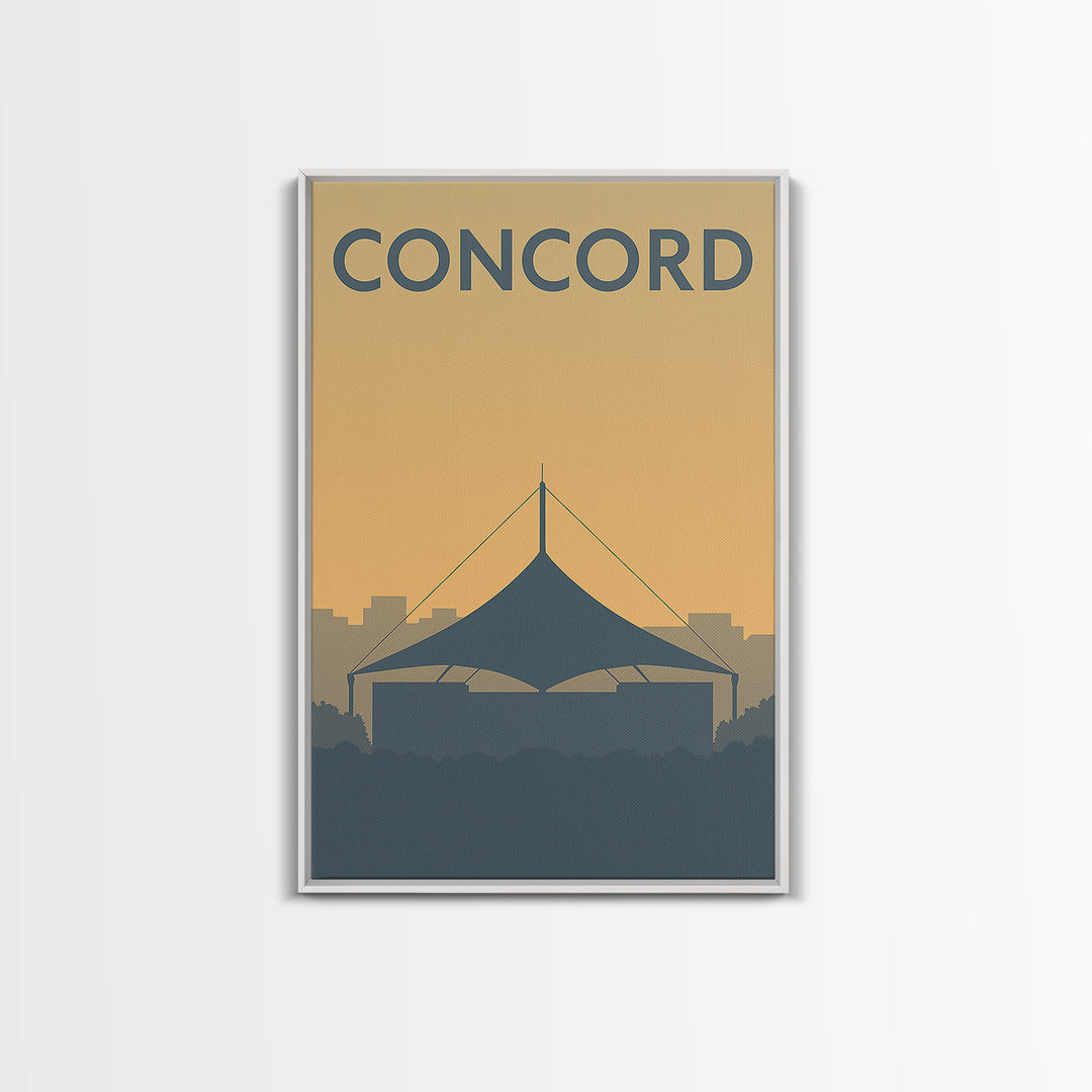 Concord California Travel Poster, Canvas Print, Mid Century Travel Art, Concord Art Print, Travel Poster Set, Wall Decor, City Travel Prints