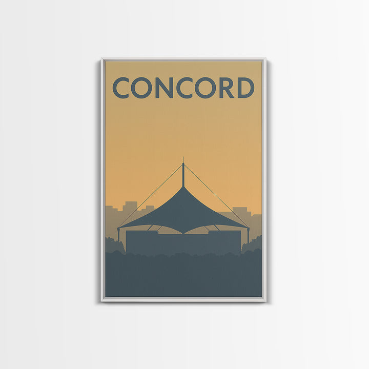 Concord California Travel Poster, Canvas Print, Mid Century Travel Art, Concord Art Print, Travel Poster Set, Wall Decor, City Travel Prints