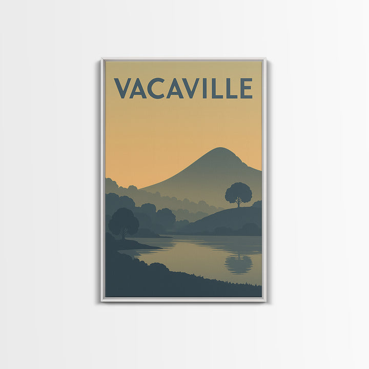 Vacaville California Travel Poster, Canvas Print, Vintage City Poster Art, Vacaville Travel Art, Vintage Travel Art, Travel Poster Set