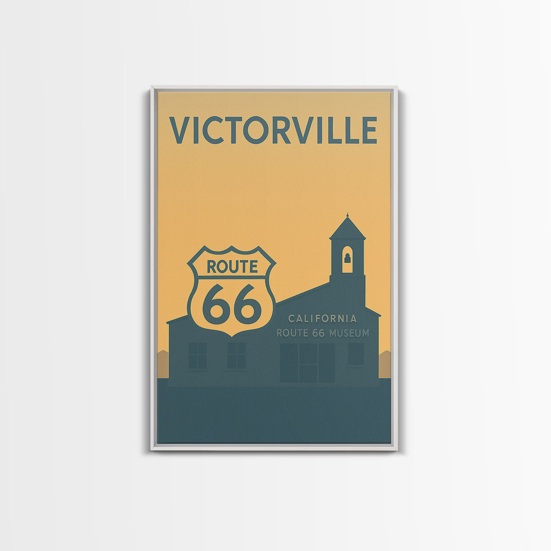 Victorville Travel Poster, Canvas Print, Minimalist Retro Wall Art, Victorville City Art, City Travel Prints, Travel Poster Set