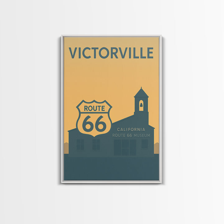 Victorville Travel Poster, Canvas Print, Minimalist Retro Wall Art, Victorville City Art, City Travel Prints, Travel Poster Set