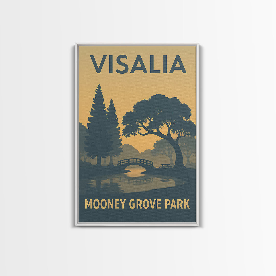Visalia California Travel Poster, Canvas Print, Sunset Skyline Wall Art, Visalia Wall Art, Office Decor, Travel Art Print, Travel Wall Decor
