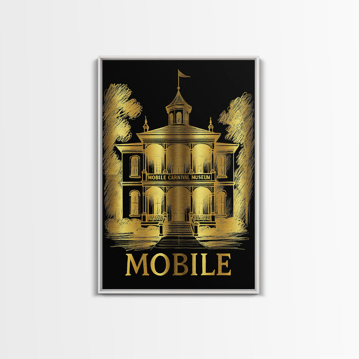 Mobile Travel Poster, Canvas Print, Dark Background Poster Art, Mobile Art Print, Travel Wall Decor, Gift For Travelers, City Travel Prints