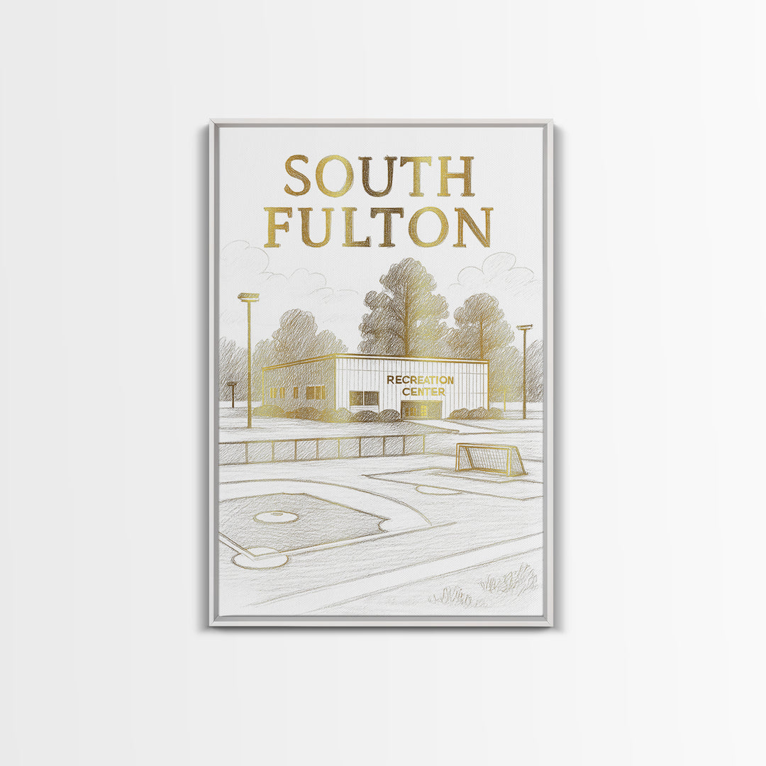 South Fulton Georgia Travel Poster, Canvas Print, Minimalist Poster Art, South Fulton Travel Art, Travel Art Print, City Travel Prints