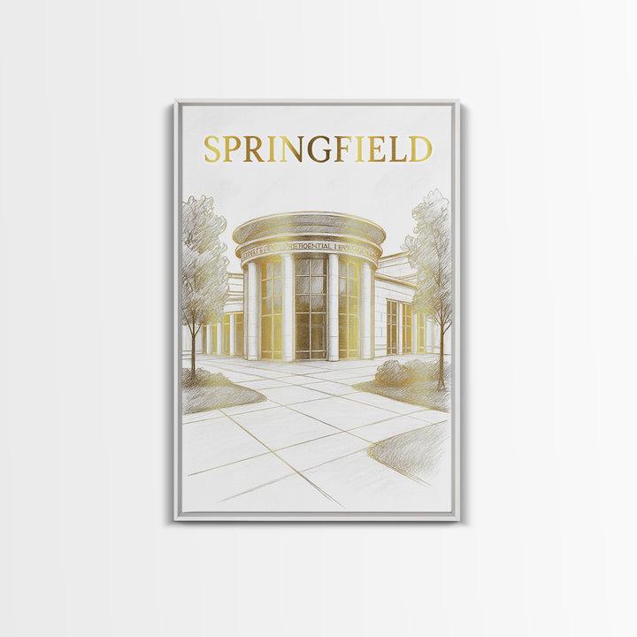 Springfield Travel Poster, Canvas Print, Minimalist Poster Art, Springfield Poster Print, Travel Poster Art, Travel Art Print, Design 6