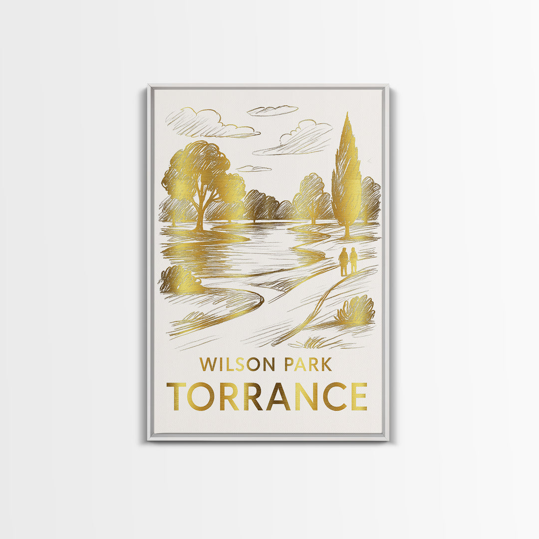 Torrance Travel Poster, Framed Canvas Print, Elegant City Illustration, Torrance Wall Art, Fine Art Print, Travel Poster Set, Home Decor