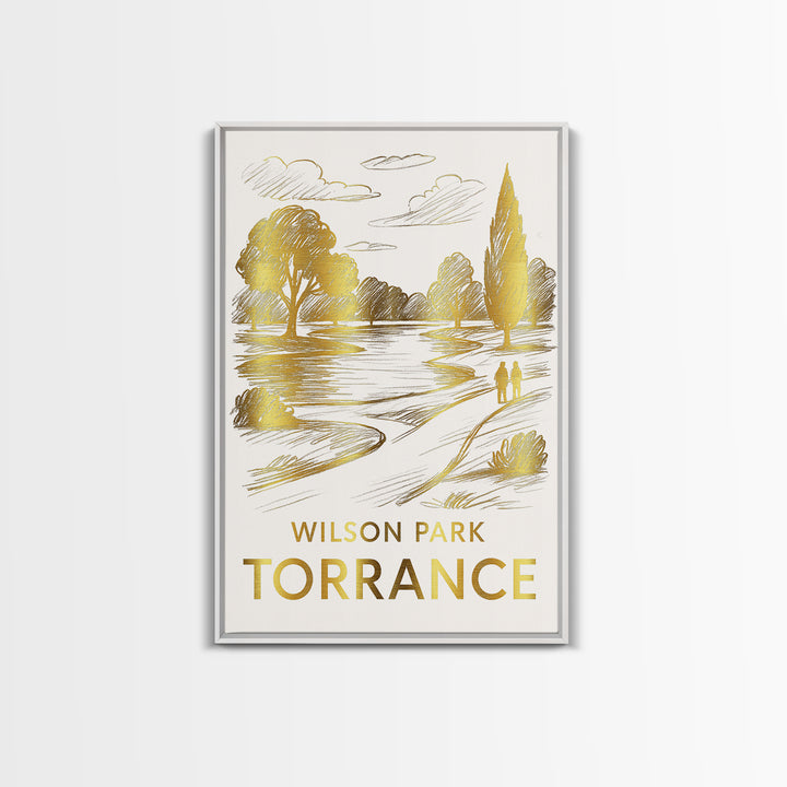 Torrance Travel Poster, Framed Canvas Print, Elegant City Illustration, Torrance Wall Art, Fine Art Print, Travel Poster Set, Home Decor