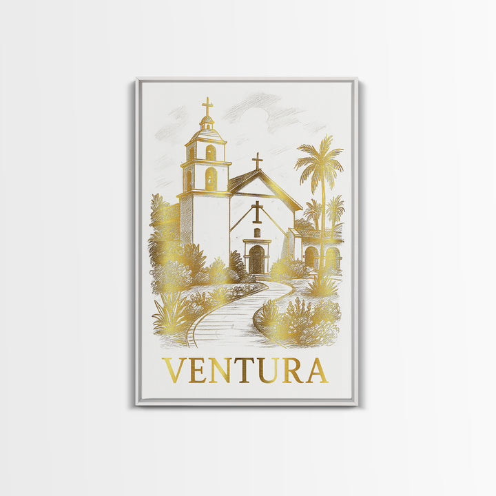 Ventura Travel Poster, Canvas Print, Minimalist Poster Art, Ventura Poster Print, Home Office Decor, Travel Poster Set, City Travel Prints