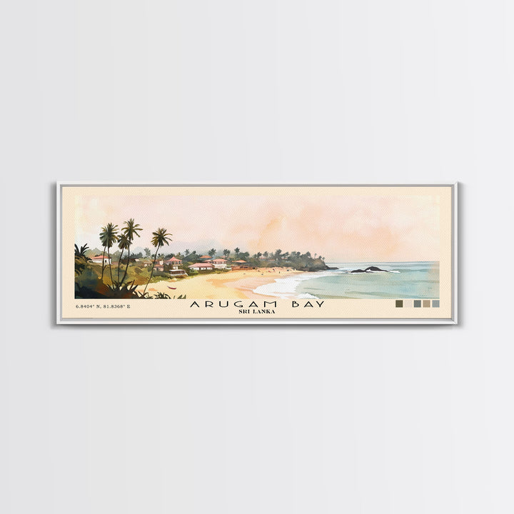 Arugam Bay, Sri Lanka Watercolor Print, Vacation Gift, Sri Lanka Wall Art, Vacation Wall Art, Vacatation Memories, Beach Decor, Beach Or Lakehouse Art