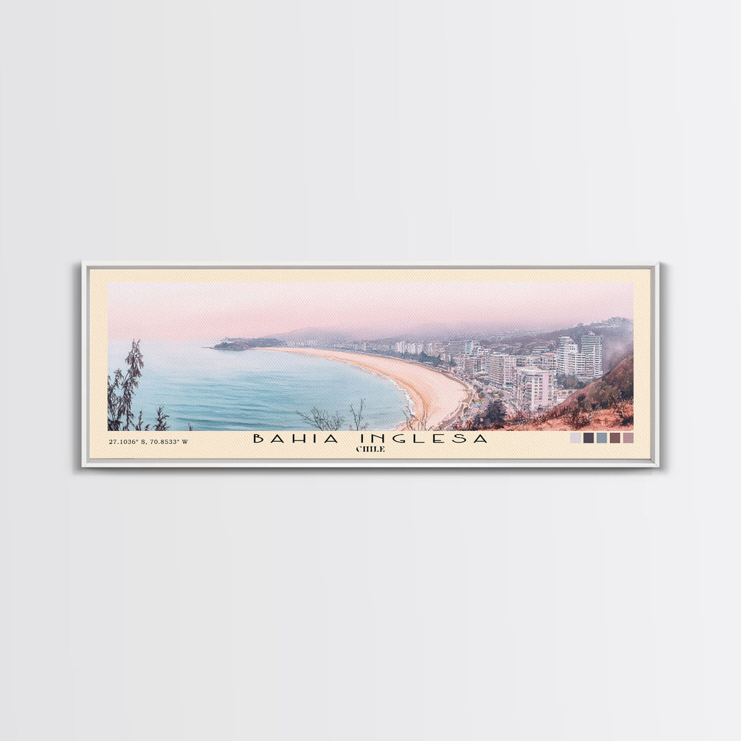 Bahia Inglesa, Chile Watercolor Print, Vacation Gift, Chile Wall Art, Vacation Wall Art, Vacatation Memories, Beach Decor, Beach Or Lakehouse Art