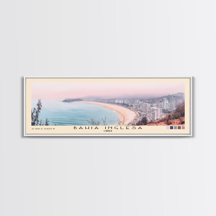 Bahia Inglesa, Chile Watercolor Print, Vacation Gift, Chile Wall Art, Vacation Wall Art, Vacatation Memories, Beach Decor, Beach Or Lakehouse Art