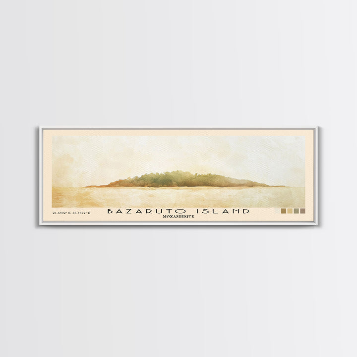 Bazaruto Island, Mozambique Watercolor Beach Print, Vacation Gift, Mozambique Wall Art, Beach Painting, Beach Decor, Beach Painting