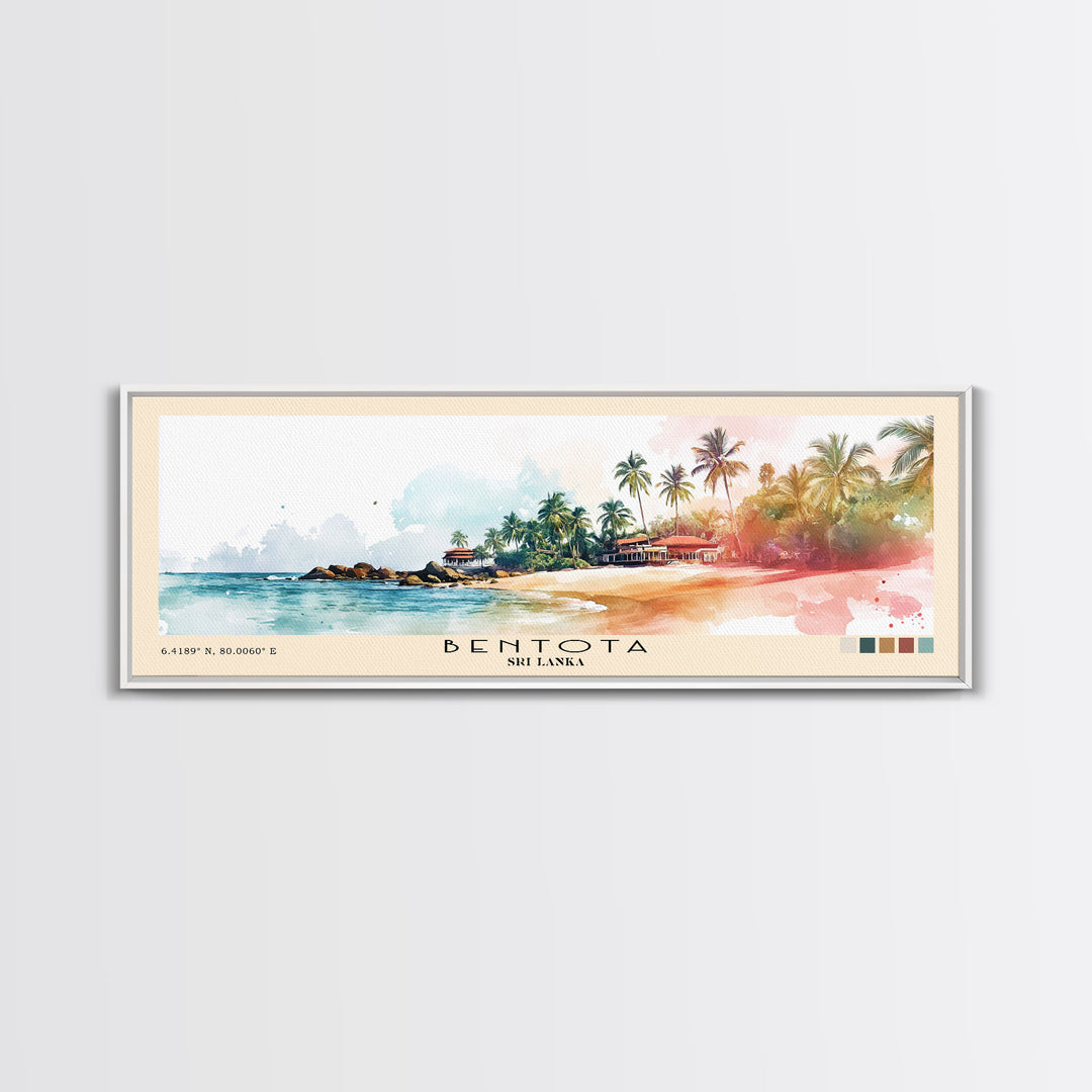 Bentota, Sri Lanka Watercolor Print, Vacation Gift, Sri Lanka Wall Art, Beach Painting, Beach Decor, Beach Or Lakehouse Art