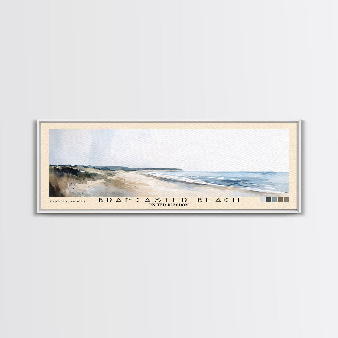 Brancaster Beach, United Kingdom Watercolor Print, Vacation Gift, United Kingdom Wall Art, Beach Painting, Beach Decor, Beach Or Lakehouse Art