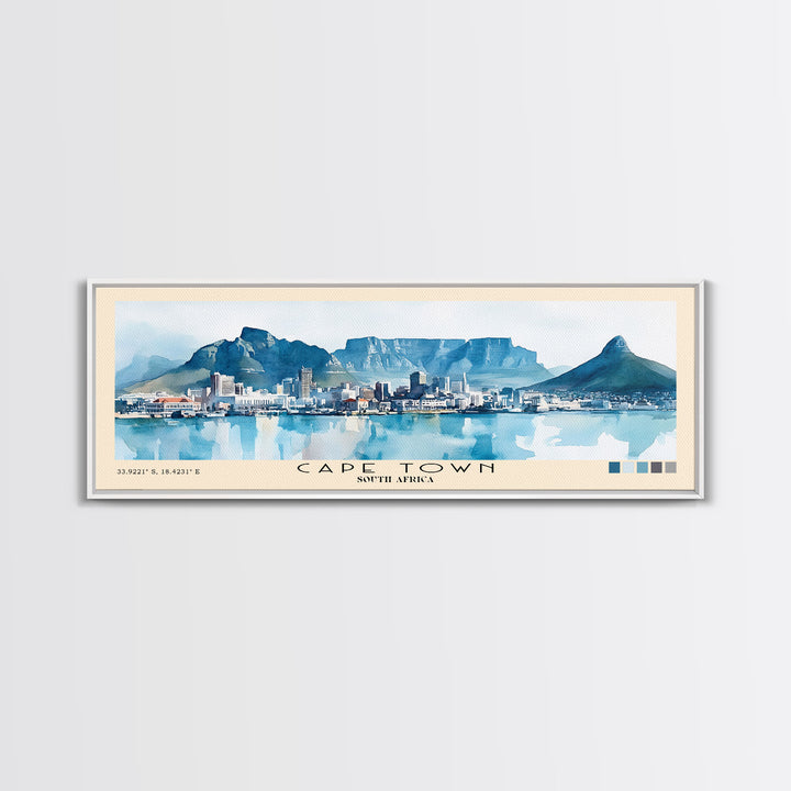 Cape Town, South Africa Watercolor Print, Vacation Gift, South Africa Wall Art, Vacation Wall Art, Vacatation Memories, Beach Decor, Beach Or Lakehouse Art