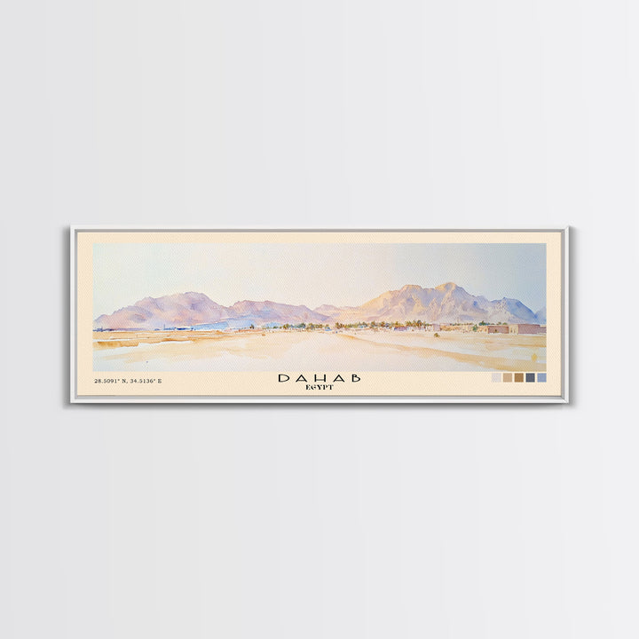 Dahab, Egypt Watercolor Print, Vacation Gift, Egypt Wall Art, Beach Painting, Beach Decor, Beach Or Lakehouse Art