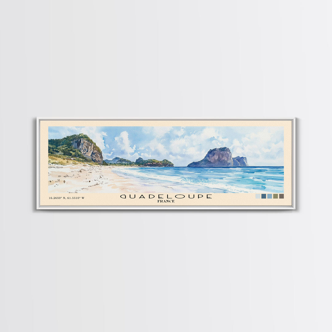 Guadeloupe, France Watercolor Print, Vacation Gift, France Wall Art, Vacation Wall Art, Vacatation Memories, Beach Decor, Beach Or Lakehouse Art