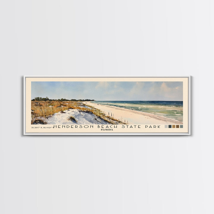 Henderson Beach State Park, Florida Watercolor Print, Vacation Gift, Florida Wall Art, Beach Painting, Beach Decor, Beach Or Lakehouse Art