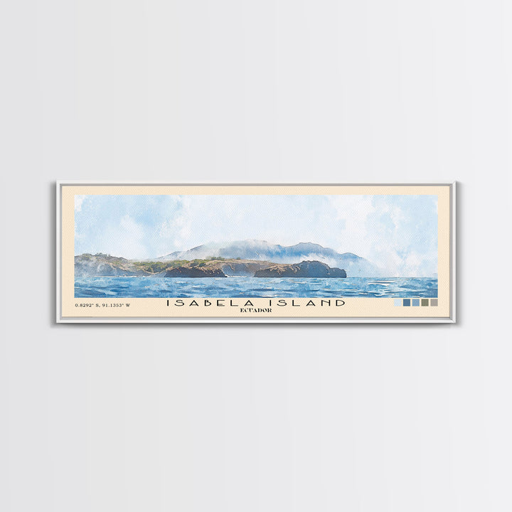 Isabela Island, Ecuador Watercolor Print, Vacation Gift, Ecuador Wall Art, Beach Painting, Beach Decor, Beach Or Lakehouse Art