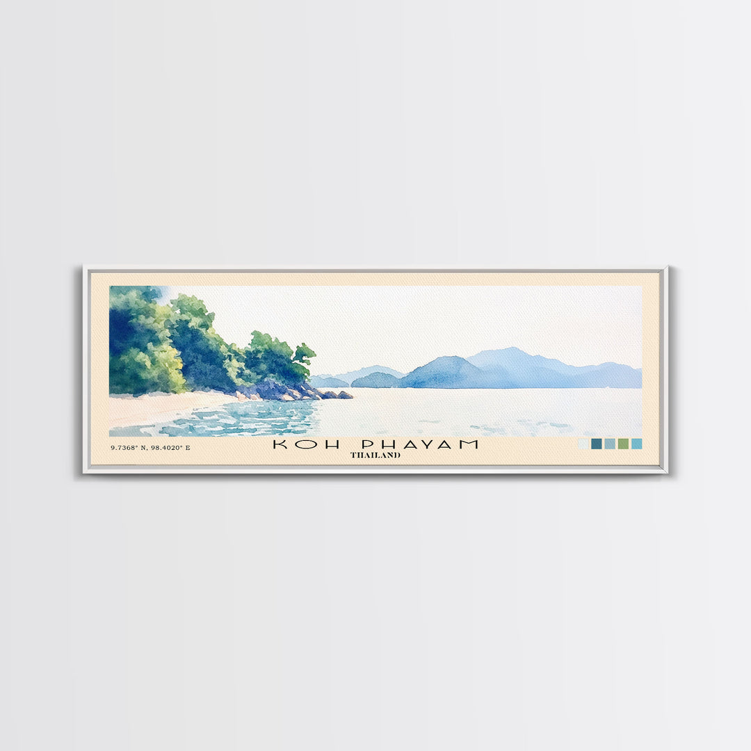 Koh Phayam, Thailand Watercolor Beach Print, Vacation Gift, Thailand Wall Art, Beach Painting, Beach Decor, Beach Painting
