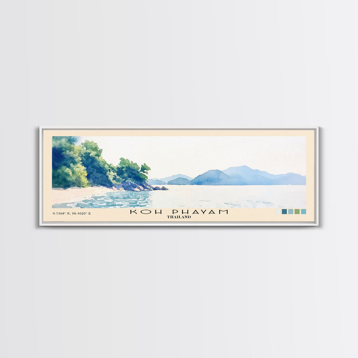 Koh Phayam, Thailand Watercolor Beach Print, Vacation Gift, Thailand Wall Art, Beach Painting, Beach Decor, Beach Painting