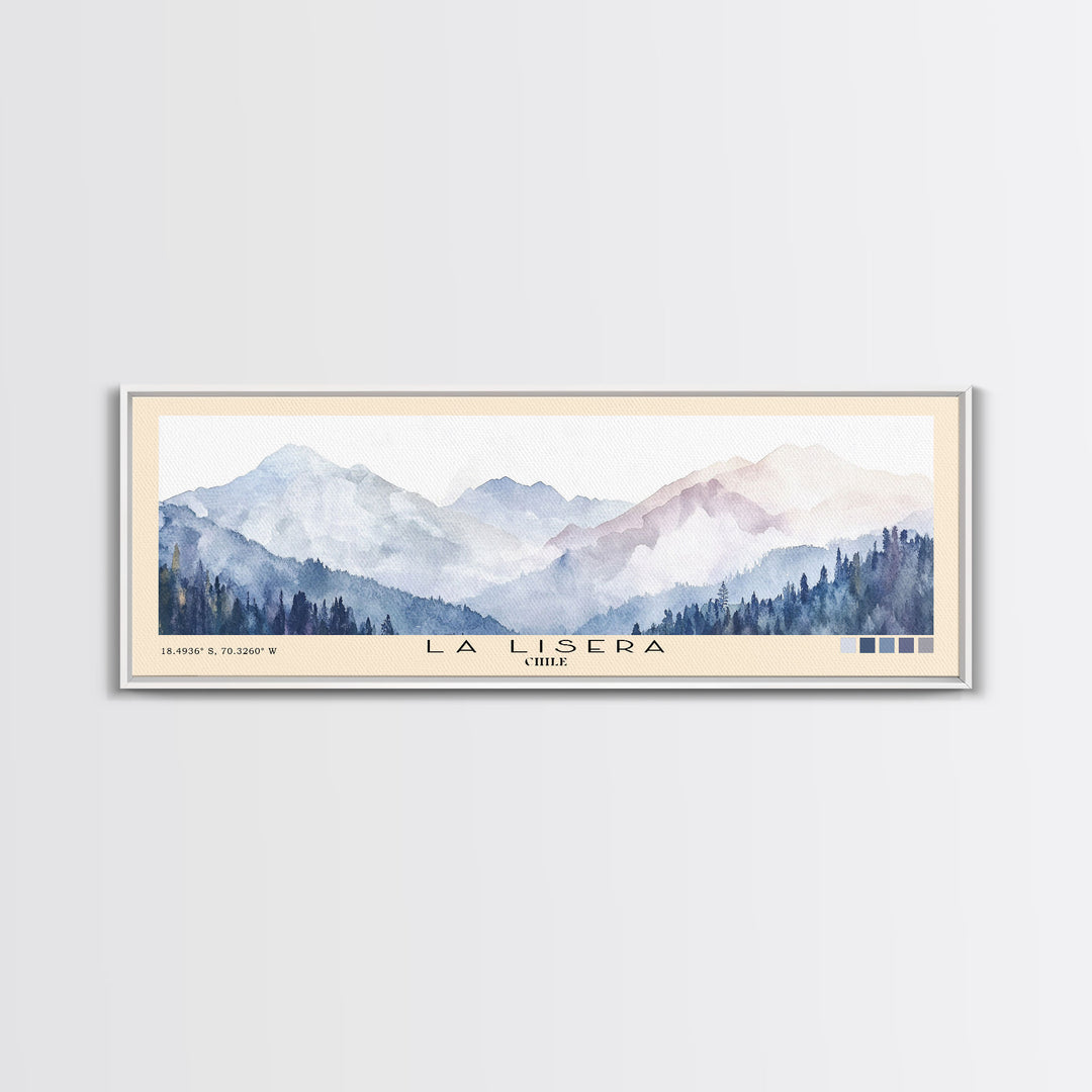 La Lisera, Chile Watercolor Print, Vacation Gift, Chile Wall Art, Beach Painting, Beach Decor, Beach Or Lakehouse Art