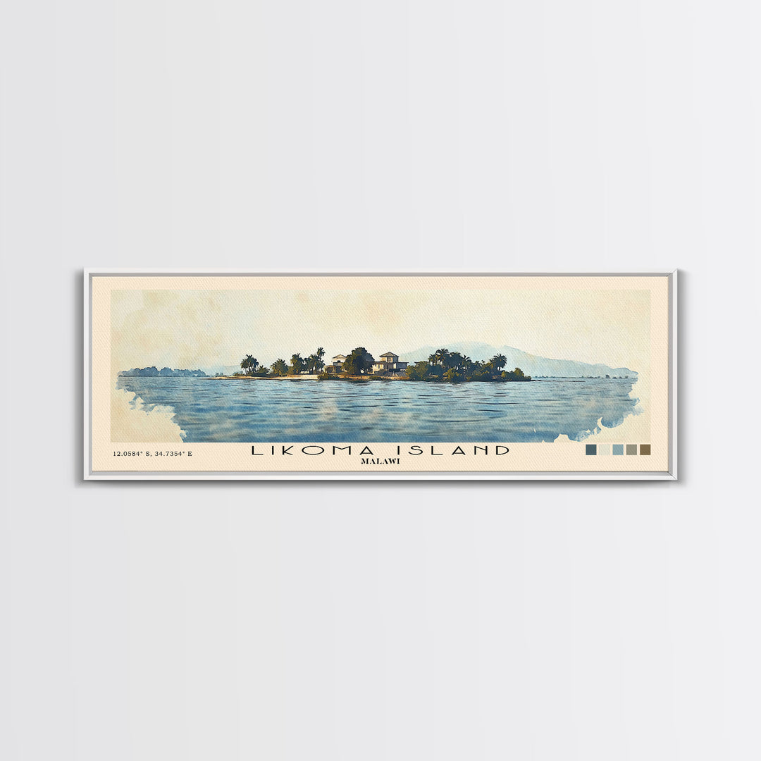 Likoma Island, Malawi Watercolor Print, Vacation Gift, Malawi Wall Art, Vacation Wall Art, Vacatation Memories, Beach Decor, Beach Or Lakehouse Art