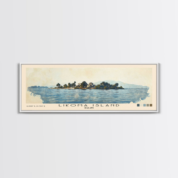 Likoma Island, Malawi Watercolor Print, Vacation Gift, Malawi Wall Art, Vacation Wall Art, Vacatation Memories, Beach Decor, Beach Or Lakehouse Art
