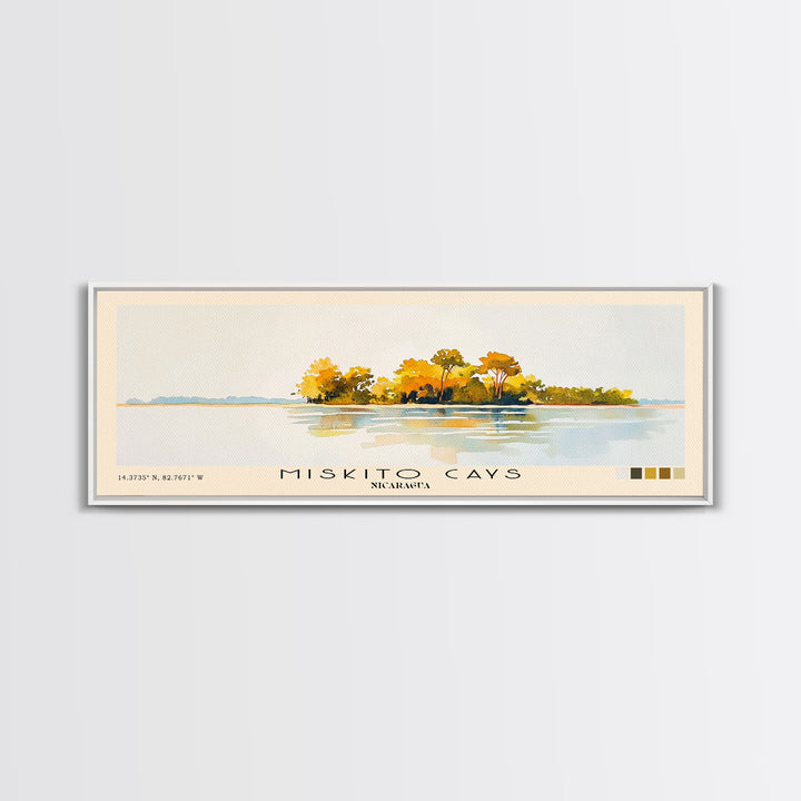 Miskito Cays, Nicaragua Watercolor Print, Vacation Gift, Nicaragua Wall Art, Beach Painting, Beach Decor, Beach Or Lakehouse Art