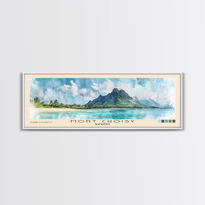 Mont Choisy, Mauritius Watercolor Print, Vacation Gift, Mauritius Wall Art, Beach Painting, Beach Decor, Beach Or Lakehouse Art