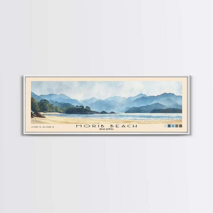 Morib Beach, Malasyia Watercolor Print, Vacation Gift, Malasyia Wall Art, Beach Painting, Beach Decor, Beach Or Lakehouse Art