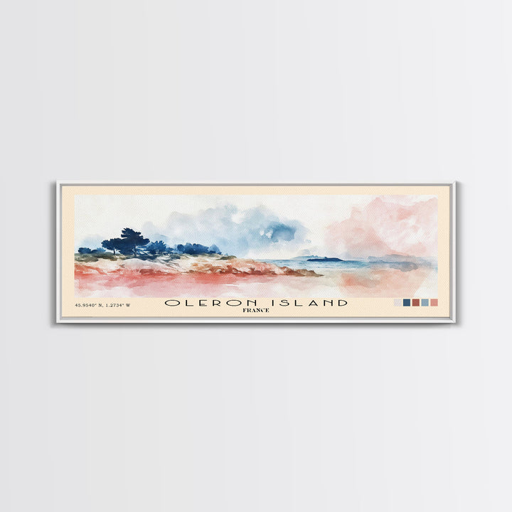 Oleron Island, France Watercolor Print, Vacation Gift, France Wall Art, Vacation Wall Art, Vacatation Memories, Beach Decor, Beach Or Lakehouse Art