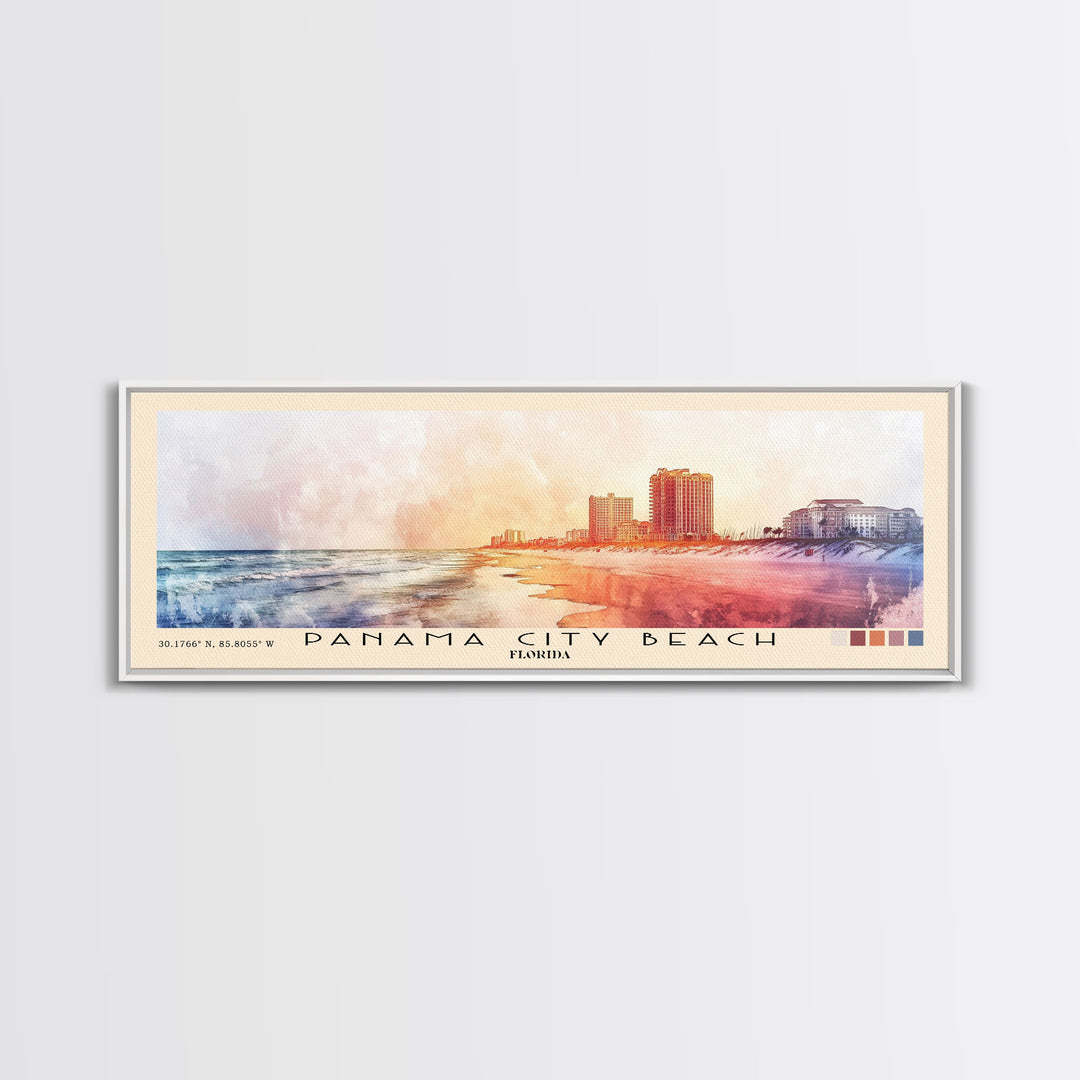 Panama City Beach, Florida Watercolor Print, Vacation Gift, Florida Wall Art, Vacation Wall Art, Vacatation Memories, Beach Decor, Beach Or Lakehouse Art
