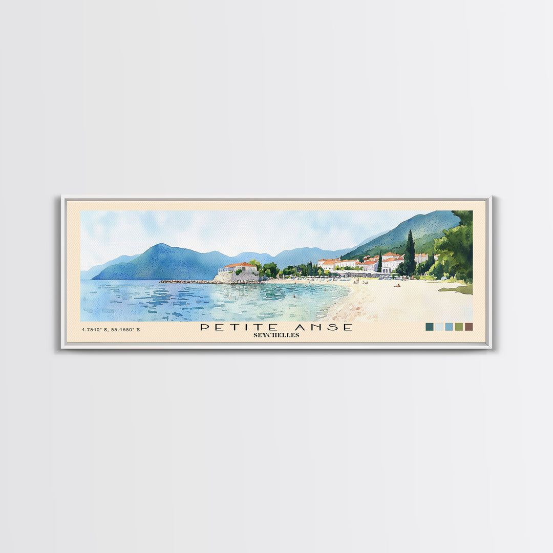Petite Anse, Seychelles Watercolor Print, Vacation Gift, Seychelles Wall Art, Vacation Wall Art, Vacatation Memories, Beach Decor, Beach Or Lakehouse Art