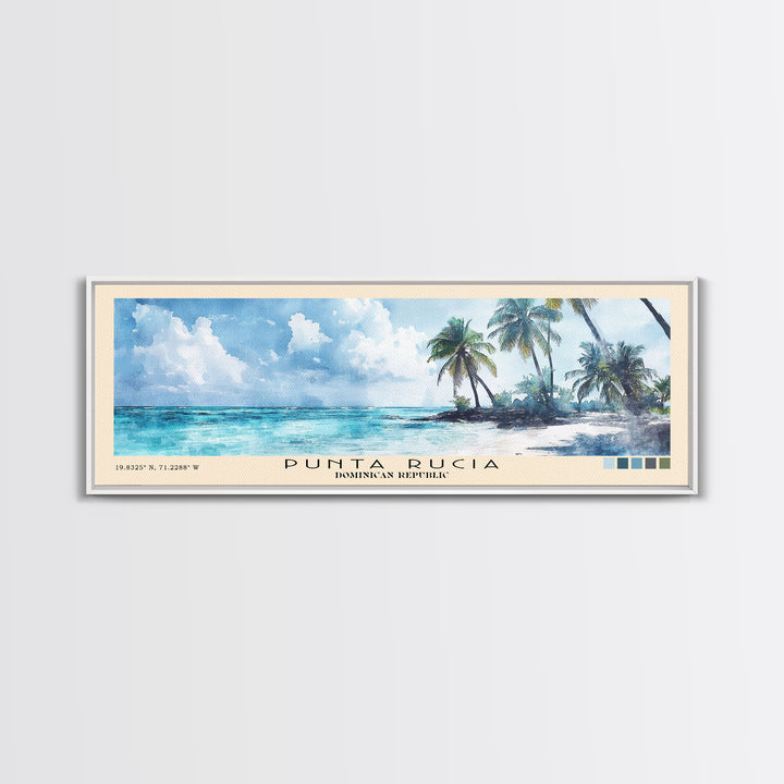 Punta Rucia, Dominican Republic Watercolor Print, Vacation Gift, Dominican Republic Wall Art, Beach Painting, Beach Decor, Beach Or Lakehouse Art