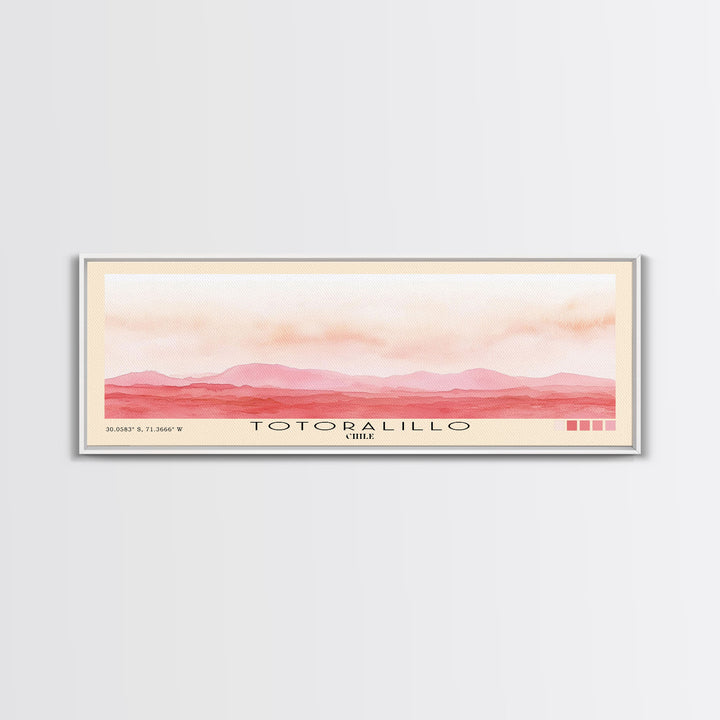 Totoralillo, Chile Watercolor Beach Print, Vacation Gift, Chile Wall Art, Beach Painting, Beach Decor, Beach Painting