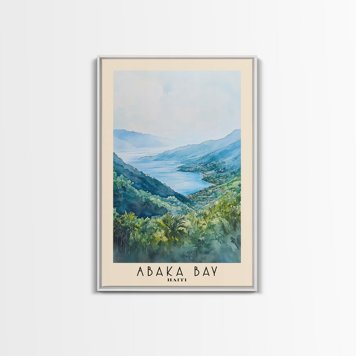 Abaka Bay, Haiti Watercolor Print, Vacation Gift, Haiti Wall Art, Beach Painting, Beach Decor, Beach Or Lakehouse Art