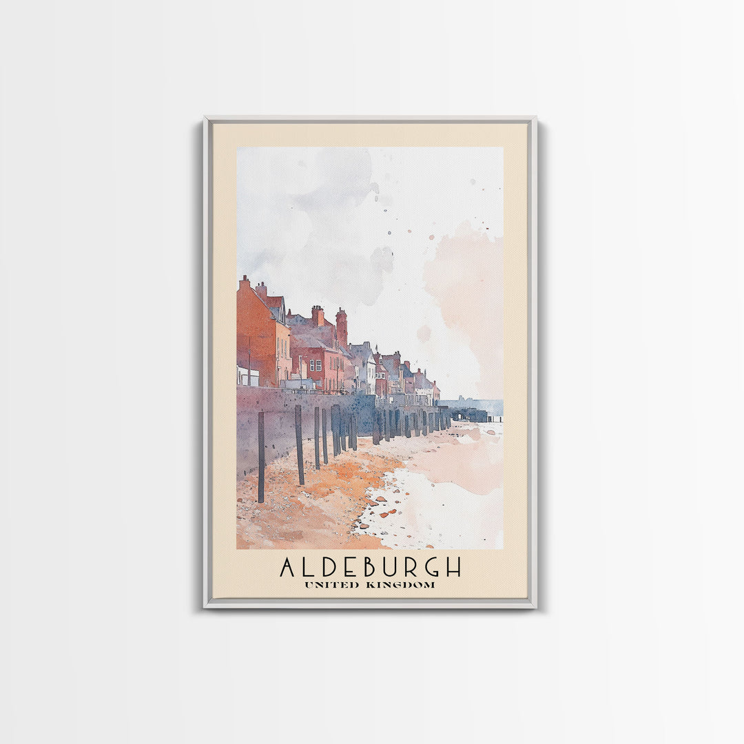Aldeburgh, United Kingdom Watercolor Print, Vacation Gift, United Kingdom Wall Art, Vacation Wall Art, Vacatation Memories, Beach Decor, Beach Or Lakehouse Art