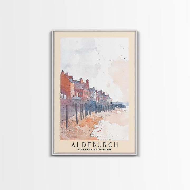 Aldeburgh, United Kingdom Watercolor Print, Vacation Gift, United Kingdom Wall Art, Vacation Wall Art, Vacatation Memories, Beach Decor, Beach Or Lakehouse Art