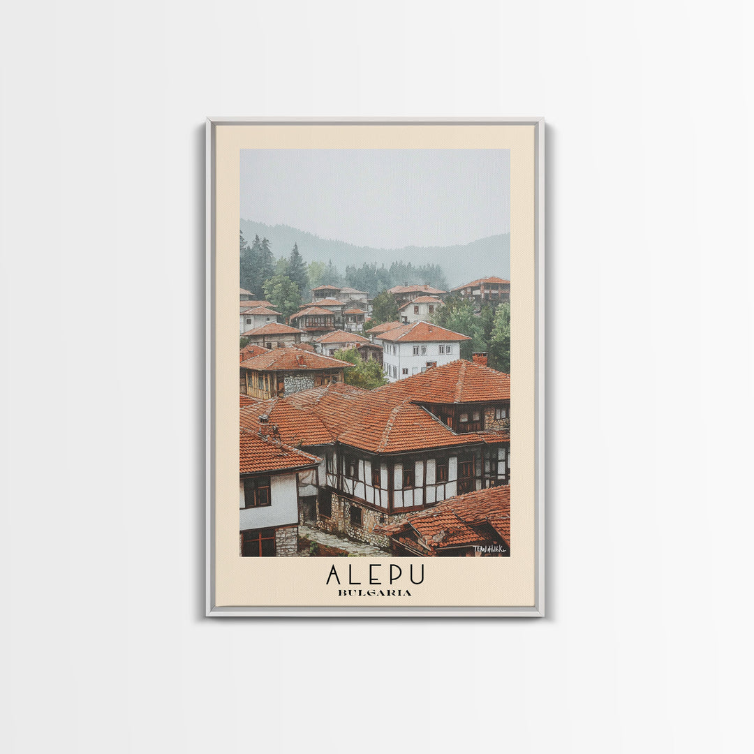 Alepu, Bulgaria Watercolor Print, Vacation Gift, Bulgaria Wall Art, Beach Painting, Beach Decor, Beach Or Lakehouse Art