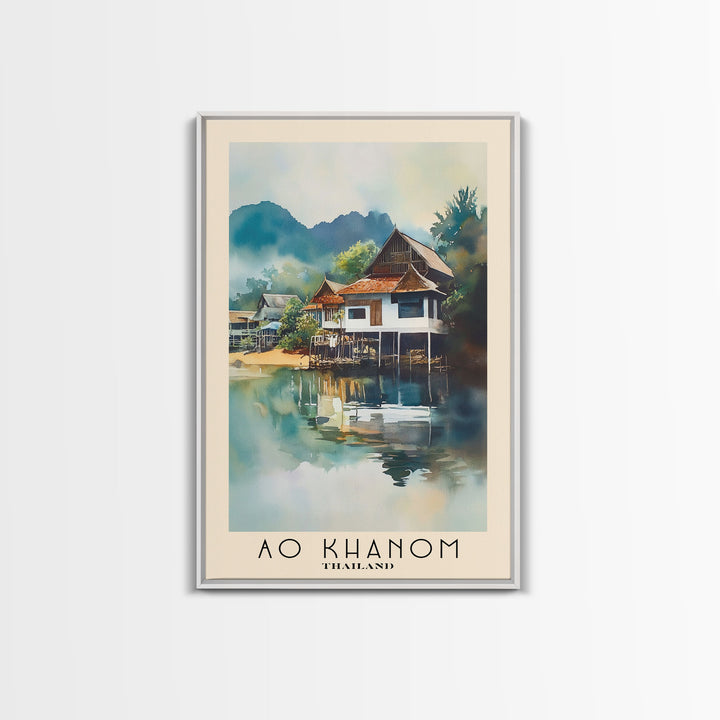 Ao Khanom, Thailand Watercolor Print, Vacation Gift, Thailand Wall Art, Vacation Wall Art, Vacatation Memories, Beach Decor, Beach Or Lakehouse Art