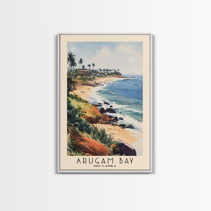 Arugam Bay, Sri Lanka Watercolor Print, Vacation Gift, Sri Lanka Wall Art, Vacation Wall Art, Vacatation Memories, Beach Decor, Beach Or Lakehouse Art
