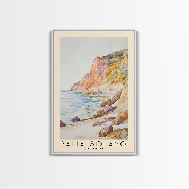Bahia Solano, Colombia Watercolor Print, Vacation Gift, Colombia Wall Art, Beach Painting, Beach Decor, Beach Or Lakehouse Art