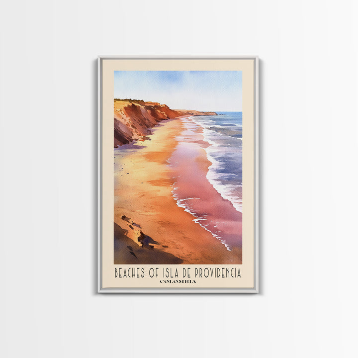 Beaches of Isla de Providencia, Colombia Watercolor Print, Vacation Gift, Colombia Wall Art, Vacation Wall Art, Vacatation Memories, Beach Decor, Beach Or Lakehouse Art